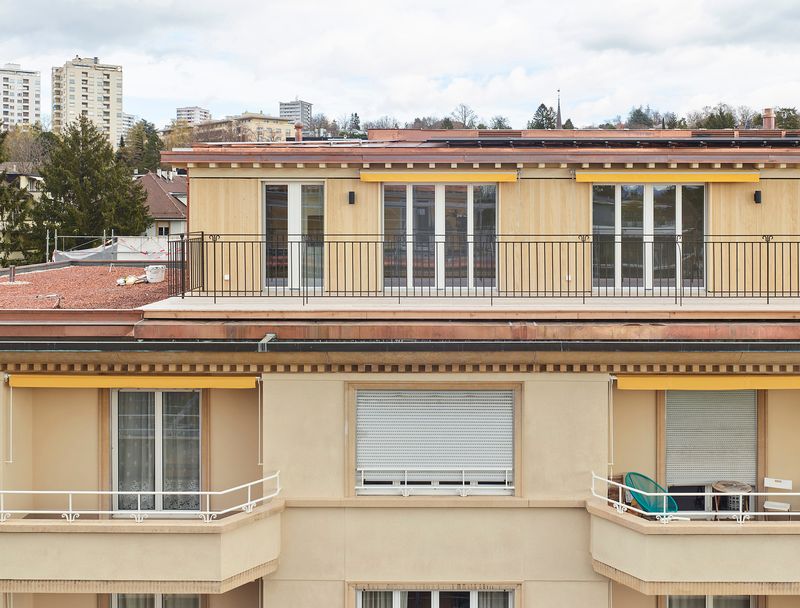 Transformation et surélévation d'un ensemble d'immeubles classés – David Gagnebin-de Bons